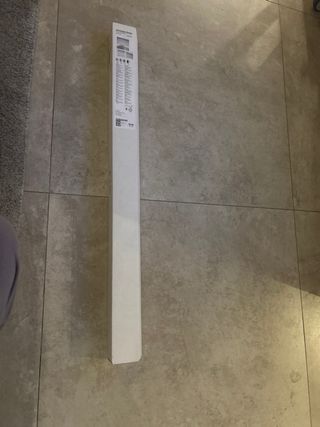 Cortina enrollable Ikea tela verde azulado