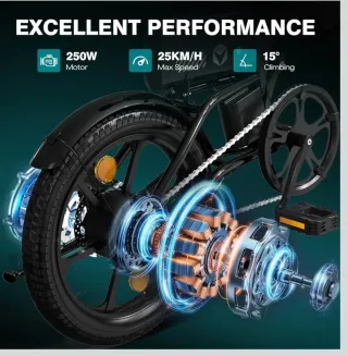 HITWAY Bicicleta Eléctrica Plegable