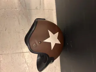 Casco Moto Retro Estilo Vintage Estrella