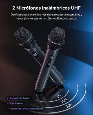 GREEN KEEPER MAX Karaoke GKD80 + 2 Micrófonos