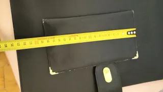 Cartella porta documenti in pelle nera