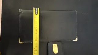 Cartella porta documenti in pelle nera