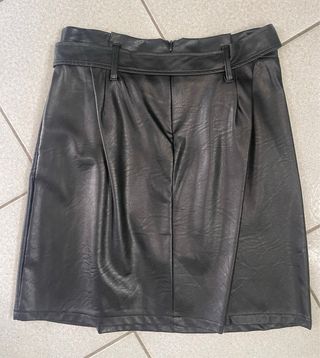 Gonna ecopelle Rinascimento nera