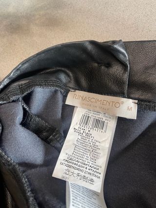 Gonna ecopelle Rinascimento nera