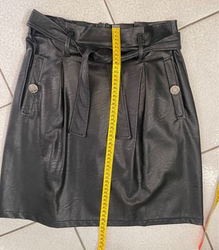 Gonna ecopelle Rinascimento nera