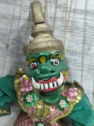 # Marioneta Thailandia tradicional verde