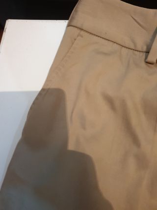 Pantalón vestir Massimo Dutti Mujer Beige