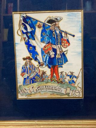 Cuadro militar francés antiguo