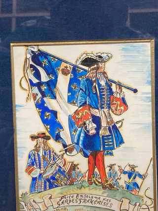 Cuadro militar francés antiguo