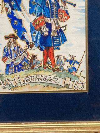 Cuadro militar francés antiguo