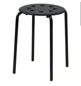 Taburetes Marius IKEA Nero