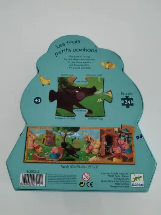 Puzzle Los Tres Cerditos 24 piezas Djeco