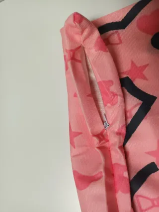 Funda de cojín rosa con ositos