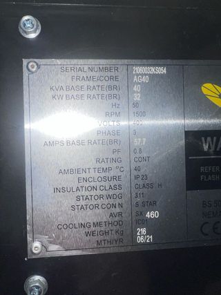 Grupo electrógeno Alfa 40kva NUEVO