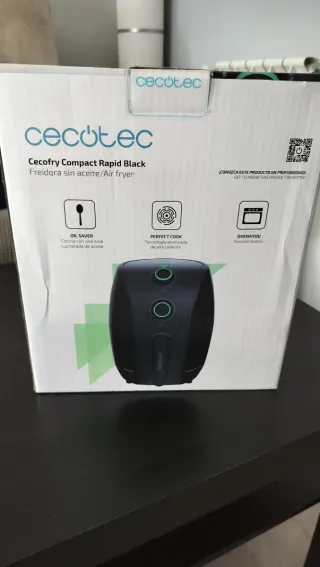 Cecotec Freidora de Aire Negra