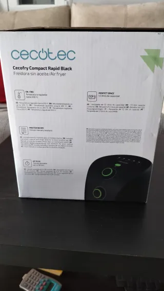 Cecotec Freidora de Aire Negra