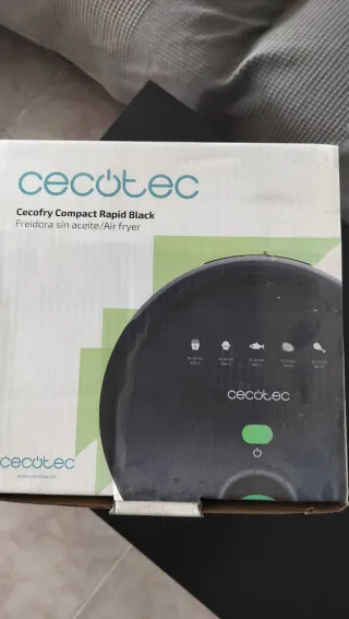 Cecotec Freidora de Aire Negra