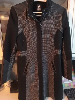 Abrigo Atmosphere mujer negro/gris