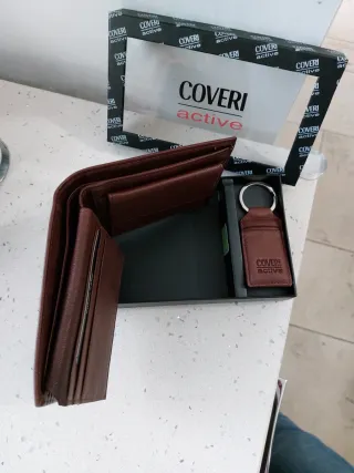 Set regalo Coveri Active portafoglio e portachiavi