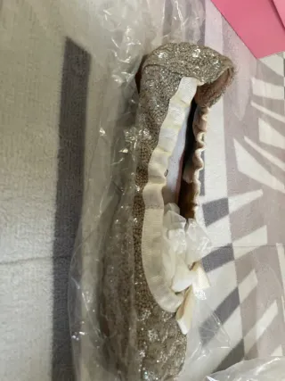 Manoletinas Papanatas doradas y plateadas