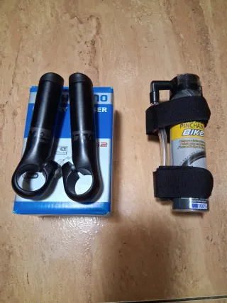 Cuernos Bici y Kit Reparación Pinchazos