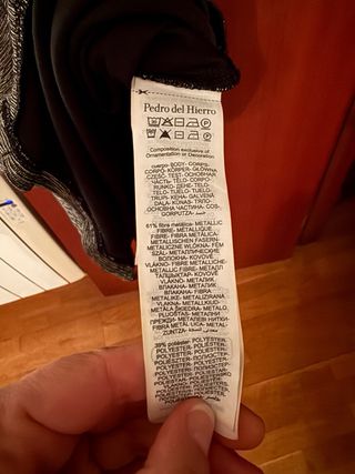 Vestido fiesta plateado talla L NUEVO