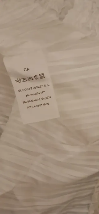 Blusa El Corte Inglés Blanca Manga Corta