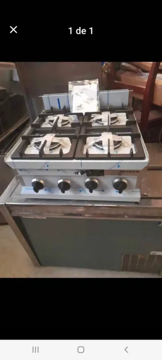 Cocina industrial 4 fuegos