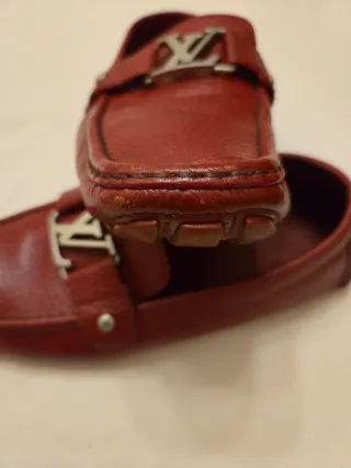 Mocasines Louis Vuitton Rojos Piel
