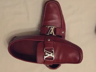 Mocasines Louis Vuitton Rojos Piel