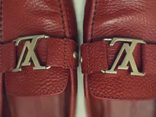 Mocasines Louis Vuitton Rojos Piel