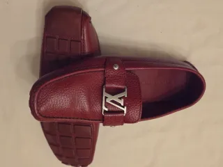 Mocasines Louis Vuitton Rojos Piel