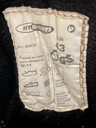 Patines en línea y equipo de protección