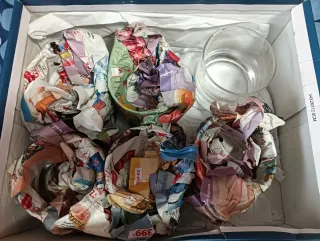 6 Vasos de coñac de cristal