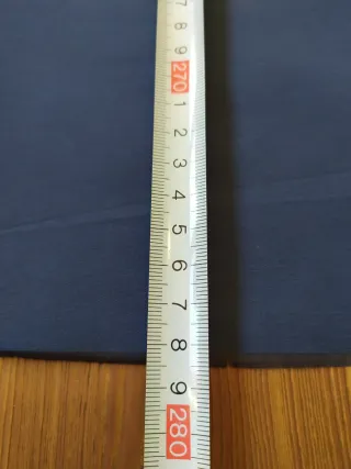 Tessuto cotone tinta unita blu - 278 cm x 152 cm