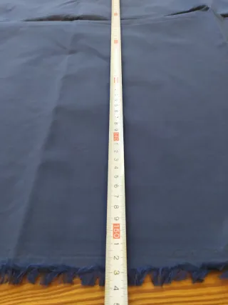 Tessuto cotone tinta unita blu - 278 cm x 152 cm