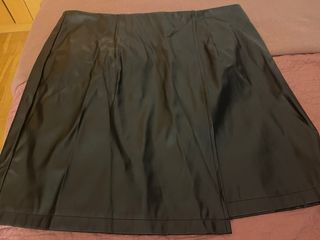 Falda efecto piel Shein negra