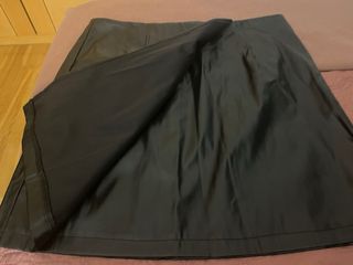 Falda efecto piel Shein negra