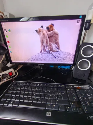 Ordenador de mesa HP Negro/Blanco