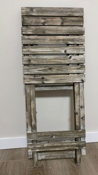 Silla de madera decorativa plegable