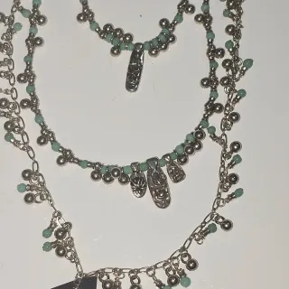 Collar Uno de 50 Plateado y azul