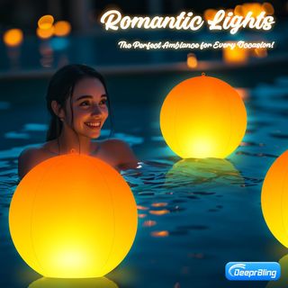 Luz Solar Flotante Efecto Llama Piscina ( 1 Luz )