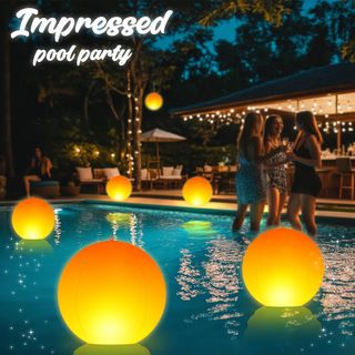 Luz Solar Flotante Efecto Llama Piscina ( 1 Luz )