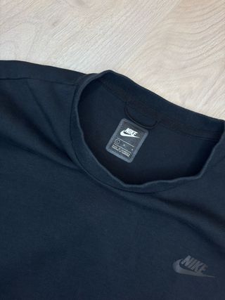 Nike Tech Fleece Negra Sudadera Cuello Redondo L