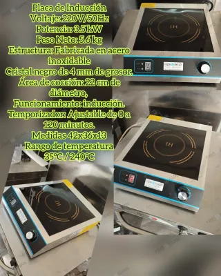 Placa de Inducción 3.5 kW