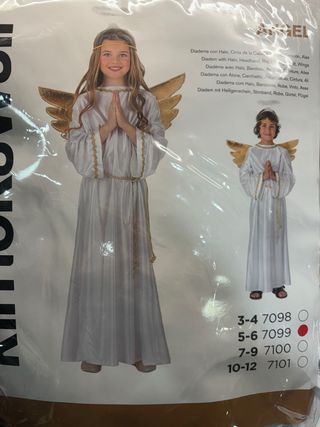 Disfraz Ángel Niño Talla 5-6 Años