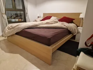 Cama Malm Ikea Madera 180x200