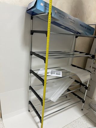 Scarpiera 5 ripiani 93x56x25cm