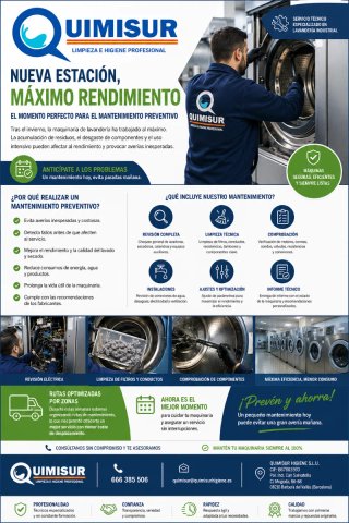 Servicio técnico lavandería industrial