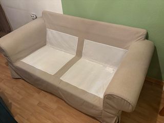 Sofa 2 plazas beige modelo ektorp